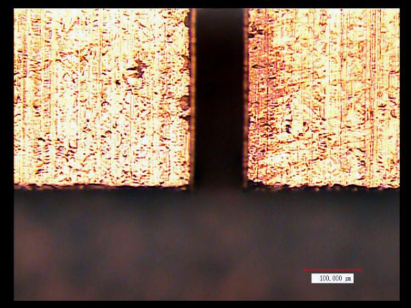 Multi-slit metal mask Slit width: 100μm 